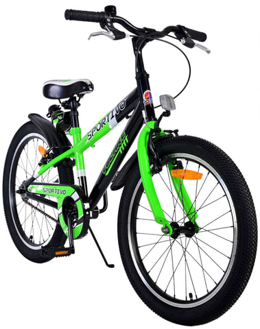 Volare Sportivo Kinderfiets - Jongens - 20 inch - Groen - Twee handremmen