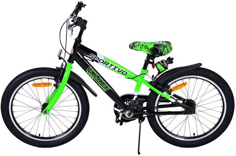 Volare Sportivo Kinderfiets - Jongens - 20 inch - Groen - Twee handremmen