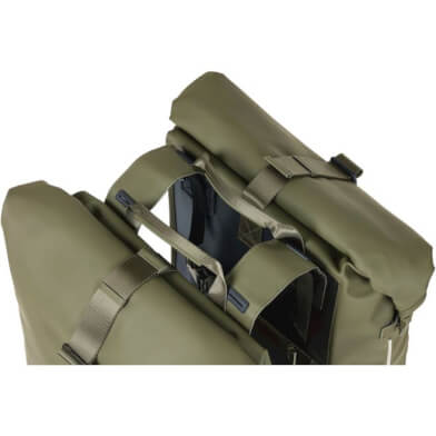 Basil SoHo sacoche double Nordlicht 41L vert mousse