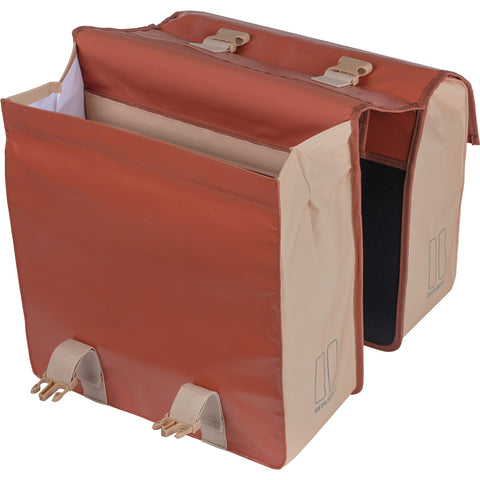 Basil Urban Load double sacoche 48-53L terre rouge rose