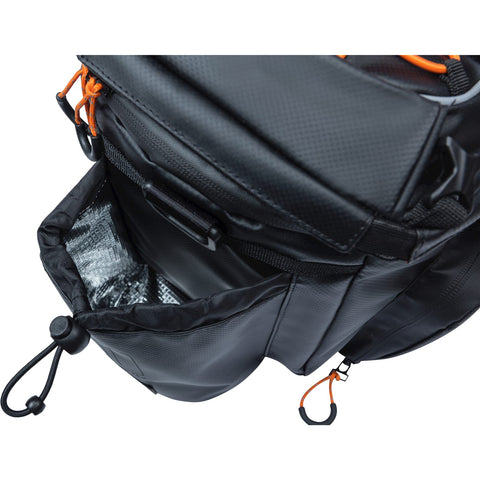 Basil Miles Tarpaulin trunkbag XL Pro MIK 9-36L zwart oranje