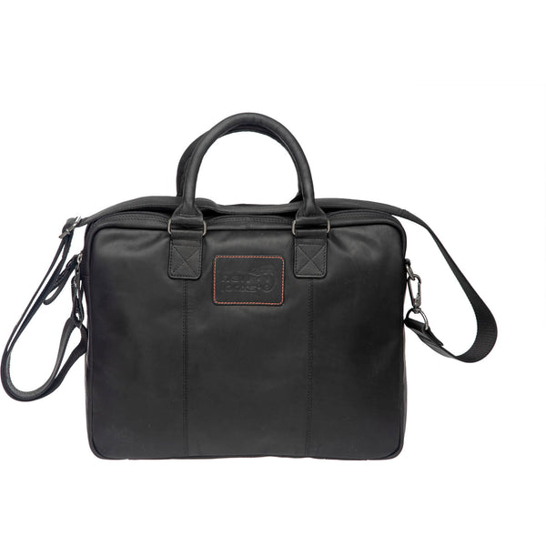 Newlooxs Santos 13.5L sac en cuir pour ordinateur portable détachable. noir