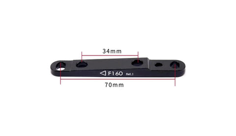 TRP Md-c610 spyre remklauw mechanisch flatmount voor zwart zilver