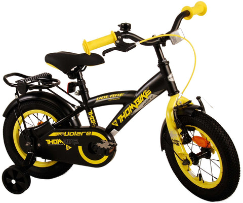 Volare Thombike Kinderfiets - Jongens - 12 inch - Zwart Geel