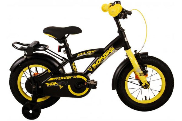 Volare Thombike Kinderfiets - Jongens - 12 inch - Zwart Geel