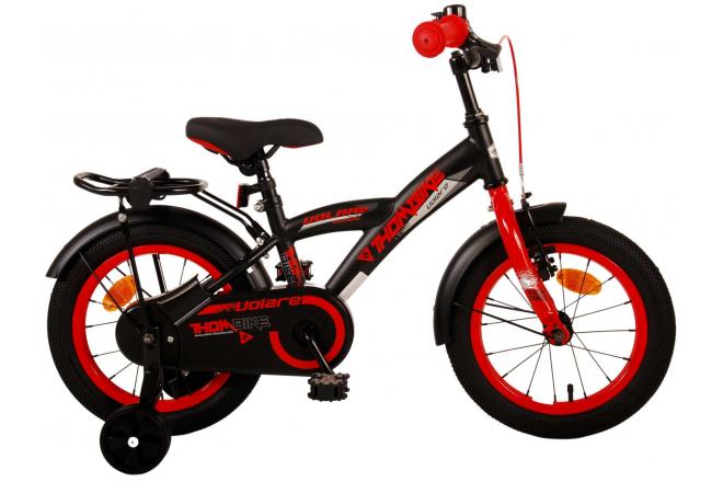 Volare Thombike Kinderfiets - Jongens - 14 inch - Zwart Rood