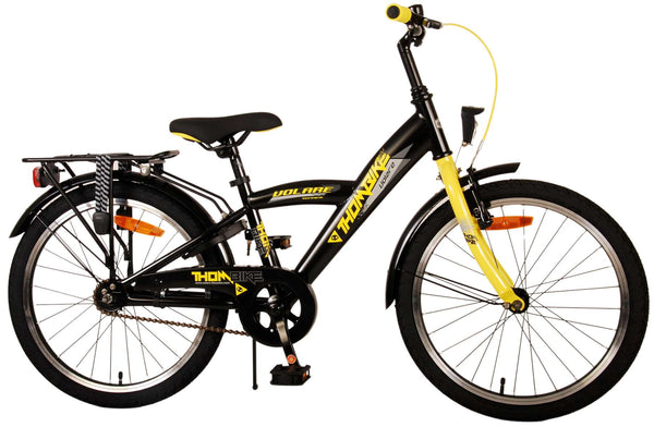 Volare 20 inch fiets thombike zwart geel 22106