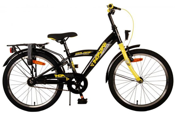 Volare 20 inch fiets thombike zwart geel 22106