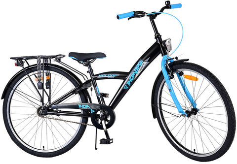 Volare 26 inch fiets thombike zwart blauw 22610