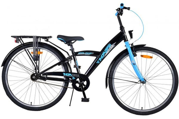 Volare 26 inch fiets thombike zwart blauw 22610