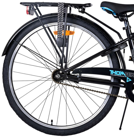 Volare 26 inch fiets thombike zwart blauw 22610