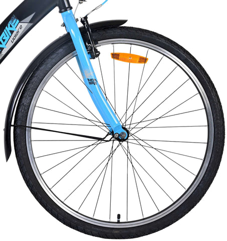 Volare 26 inch fiets thombike zwart blauw 22610