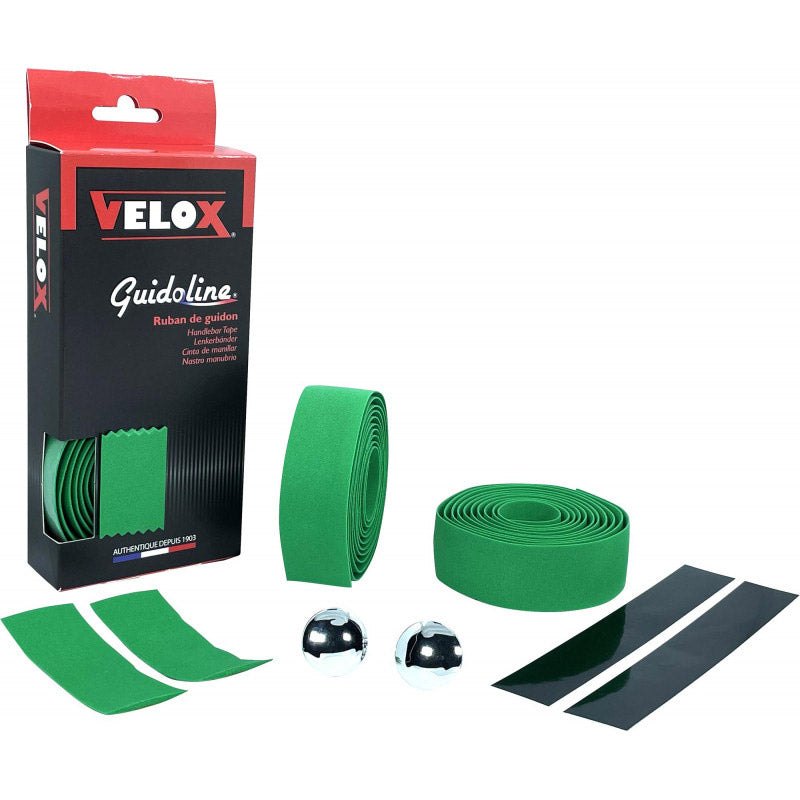 Velox stuurtape Maxi Cork donkergroen (2st)