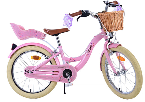 Volare Blossom Kinderfiets - Meisjes - 18 inch - Roze - Twee handremmen