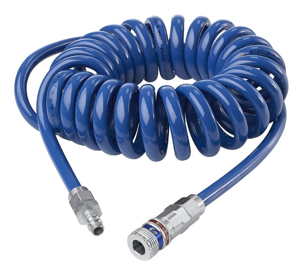 WhispAir Spiraalslang blauw 8mm