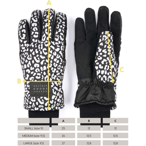 Weathergoods Sweden Weathergoods Sweden refl. handschoenen Leopard S