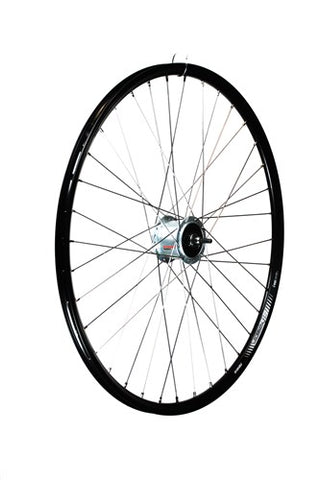 Voorwiel 28 inch 622 zwart naafdynamo rollerbrake spaak 13