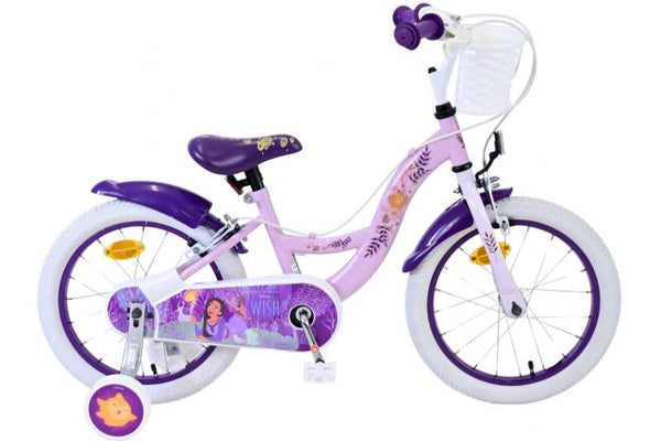 Disney Wish Kinderfiets - Meisjes - 16 inch - Paars - Twee handremmen