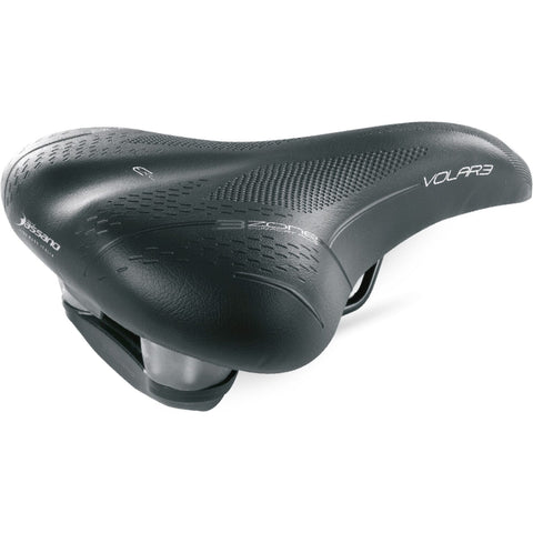 Selle de vélo Selle Bassano Volare XXL BigCity amortissement élastomère - noir