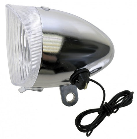 Anlun koplamp 6V 2,4 W chrome met draad