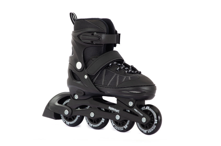 Verstelbare Inline Skates Semi-softboot Zwart maat 38-41 (L)