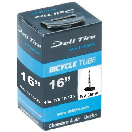 Deli tire binnenband sv3 16 inch 40 54-305 16x1.75 2.125 35 mm