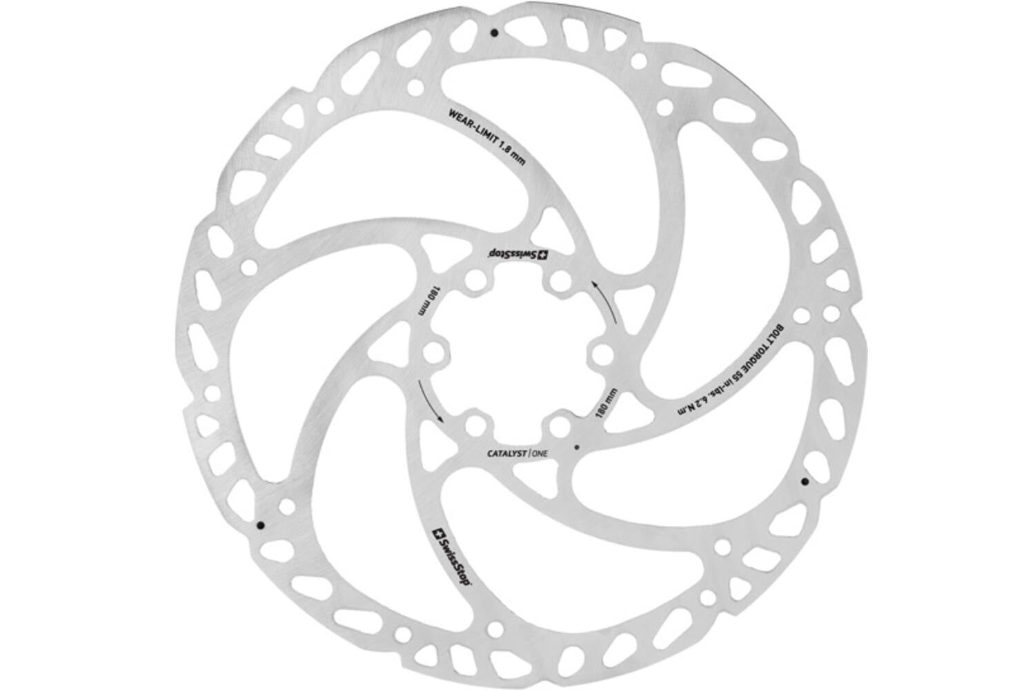 Swissstop - remschijf catalyst one 6 bolt 180mm