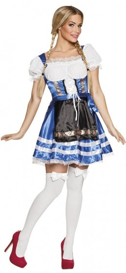 Helena Oktoberfest Kostuum Dames Blauw maat 40 42