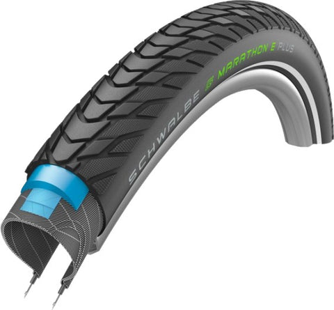 Schwalbe marathon e-plus smart dual guard 55-622(28x2.15) zwart reflex (label)