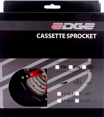 Cassette 12 speed Edge CSM9012 11-46T - zilver zwart