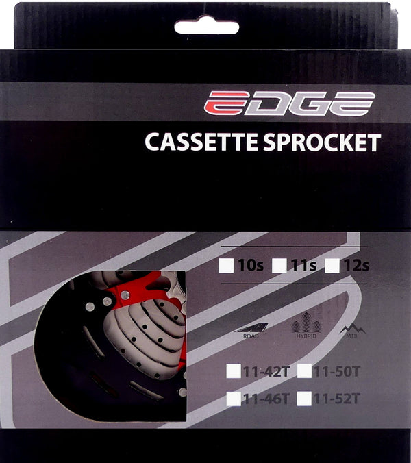 Cassette 11 speed Edge CS-M9011 11-42T - zilver zwart