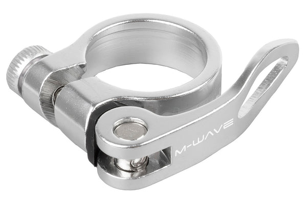 M-wave zadelpenklem met snelspanner 34.9 zilver op kaart