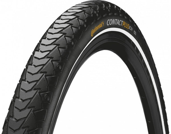 Pneu Continental Contact Plus Reflex 26 x 1.75 47-559 - noir avec reflet