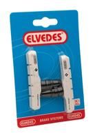 Jeu de plaquettes de frein Elvedes V-brake 72 mm - blanc (sur carte)