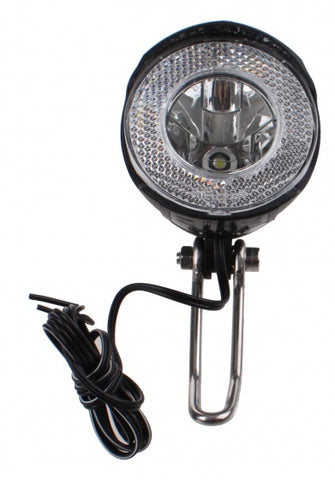 FALKX Dark Moon Koplamp met RVS beugel Naafdynamo