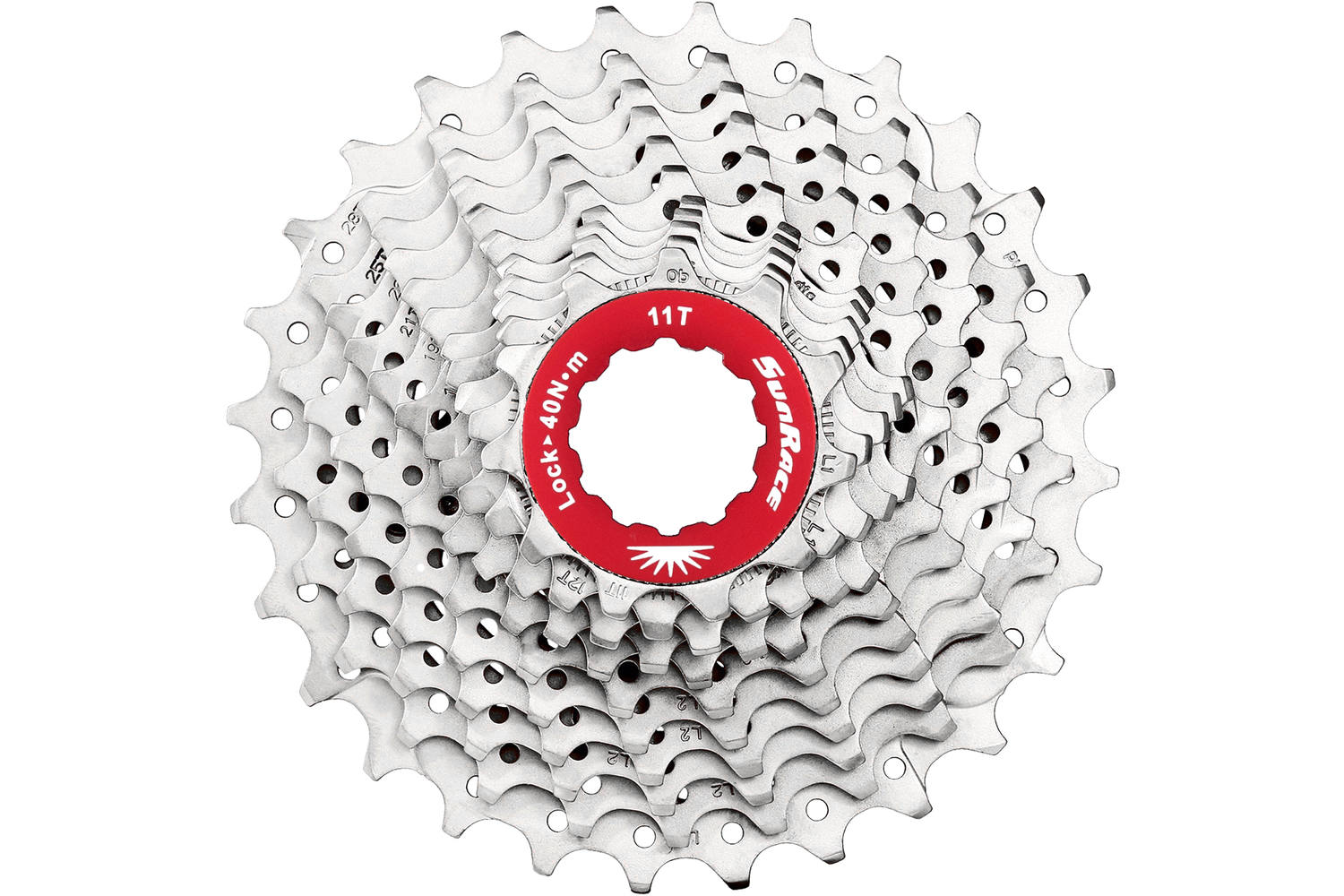 SunRace cassette 10v 11-28T metallic silver