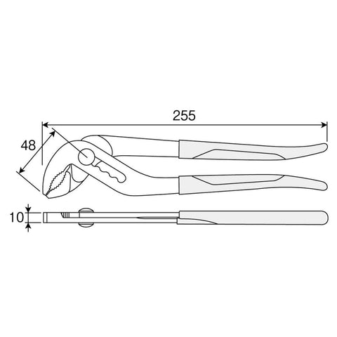 Pince multiprise Hozan P-245 L=255mm