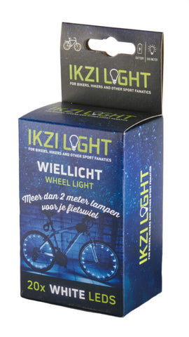 IKZI-Light éclairage de roue 20 LED blanc 2,2m pour 2 roues