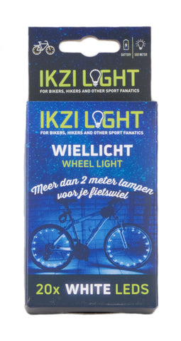 IKZI-Light éclairage de roue 20 LED blanc 2,2m pour 2 roues