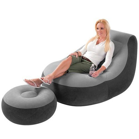 Intex Ultra Lounge stoel met poef