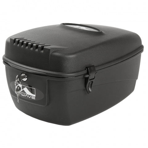 top case m-wave | 17 litres | plastique | noir | montage fixe