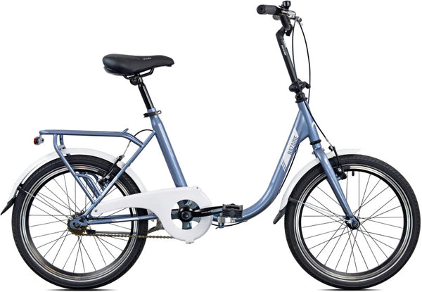 Nazaire vouwfiets 20 Inch 40 cm Unisex V-Brakes Blauwgrijs