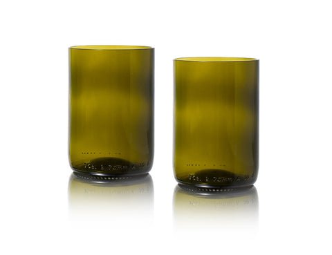 Rebottled Rebottled Glazen 2-pack Olive