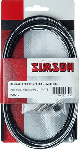 Simson Remkabel Set Compleet Uni Zwart