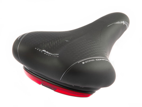 Selle Bassano Zadel M X33 met LED heren zwart