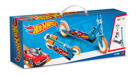 Hot Wheels 2-wiel Kinderstep Opvouwbaar Voetrem Blauw