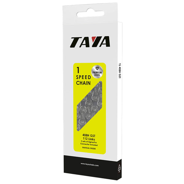 Taya Ketting 408H antiroest 1 2 x 3 32 1S 112 schakels grijs