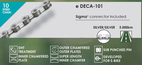 Taya Ketting deca-101 10 speed 1 2x5 64 136 schakels zilver in doosje