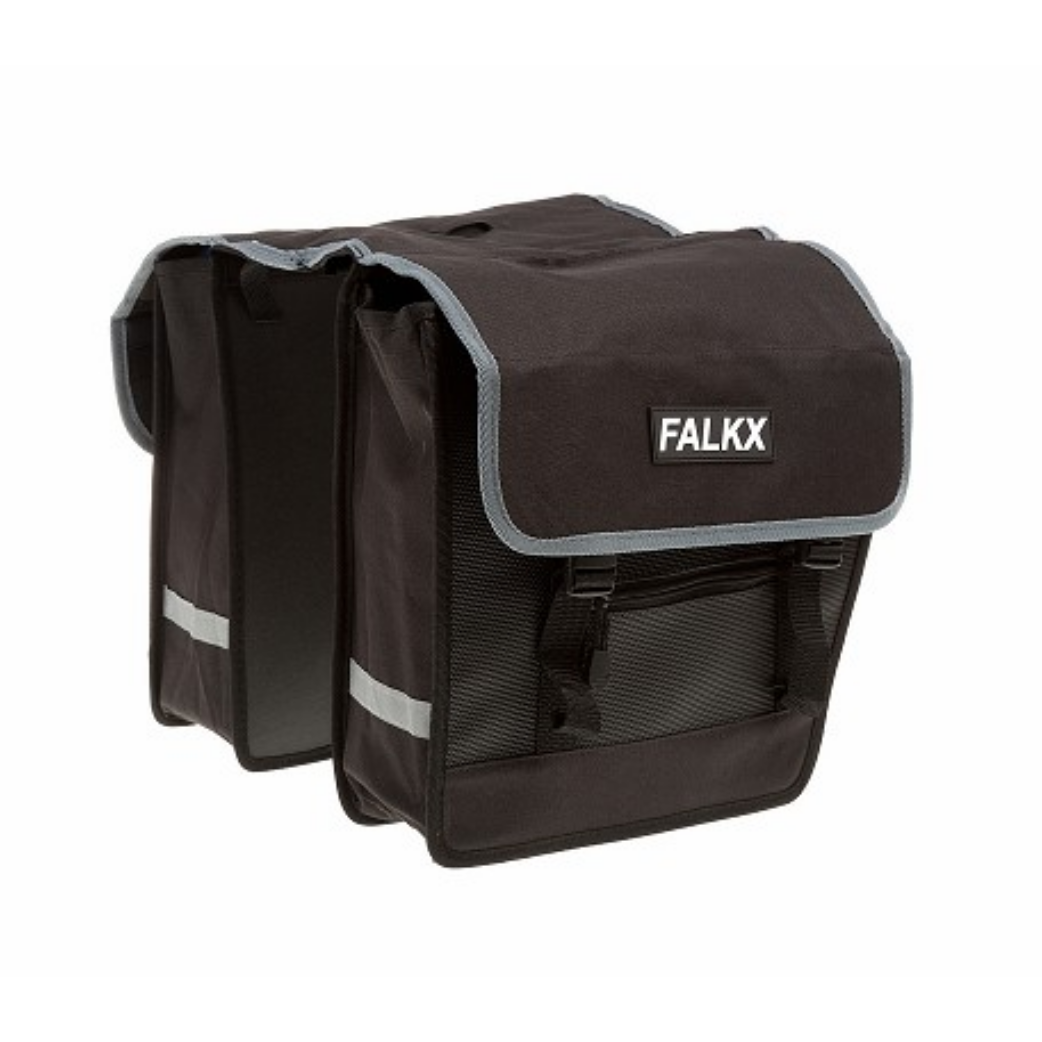 FALKX Electra Tas dubbel zwart  26L