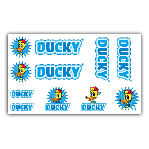 Fiets frame stickerset Ducky blauw